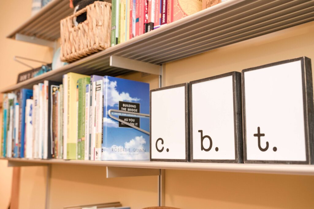 CBT therapist in NJ during online therapy session at The CBT Center